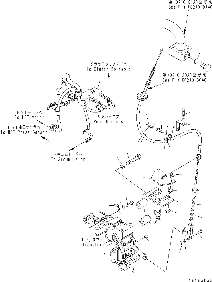 Wheel Loaders Komatsu / WA320PZ-6 S/N 70001-70451 (For EU)(wa320pzc) / PARKING BRAKE CONTROL(#70001-)(150240 : F4460-01A0)