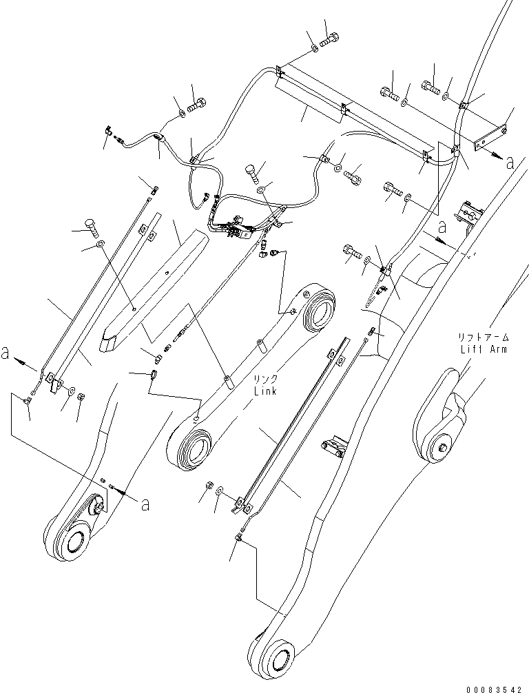 Wheel Loaders Komatsu / WA320PZ-6 S/N 70001-70451 (For EU)(wa320pzc) / AUTO GREASE (FEEDER PIPING MOUNTS LOADER LINK)(#70001-)(210190 : J4710-05A1)