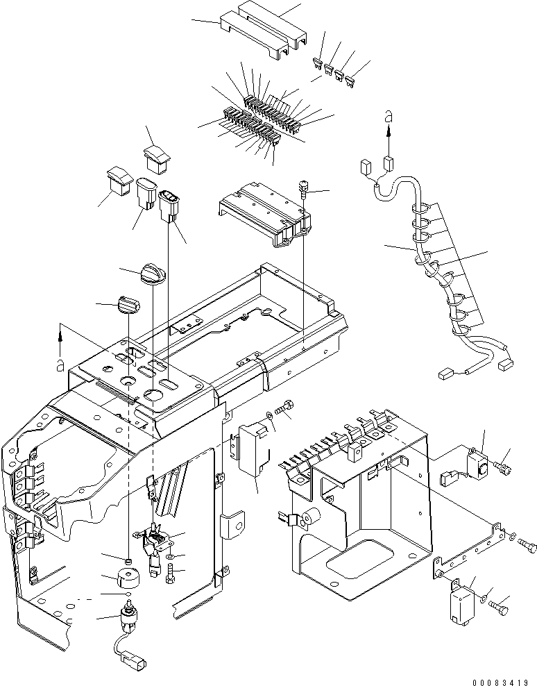 Wheel Loaders Komatsu / WA320PZ-6 S/N 70001-70451 (For EU)(wa320pzc) / LOADER CONTROL (ELECTRICAL PARTS) (FOR MONO LEVER AND MULTI COUPLER)(#70001-)(240620 : K4202-05A4)