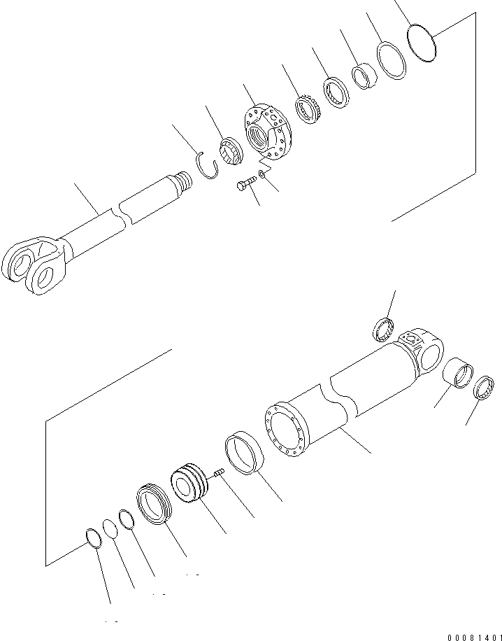 Wheel Loaders Komatsu / WA320PZ-6 S/N 70001-70451 (For EU)(wa320pzc) / LIFT CYLINDER (INNER PARTS) (L.H. AND R.H.)(#70001-)(420240 : Y1620-01A1)
