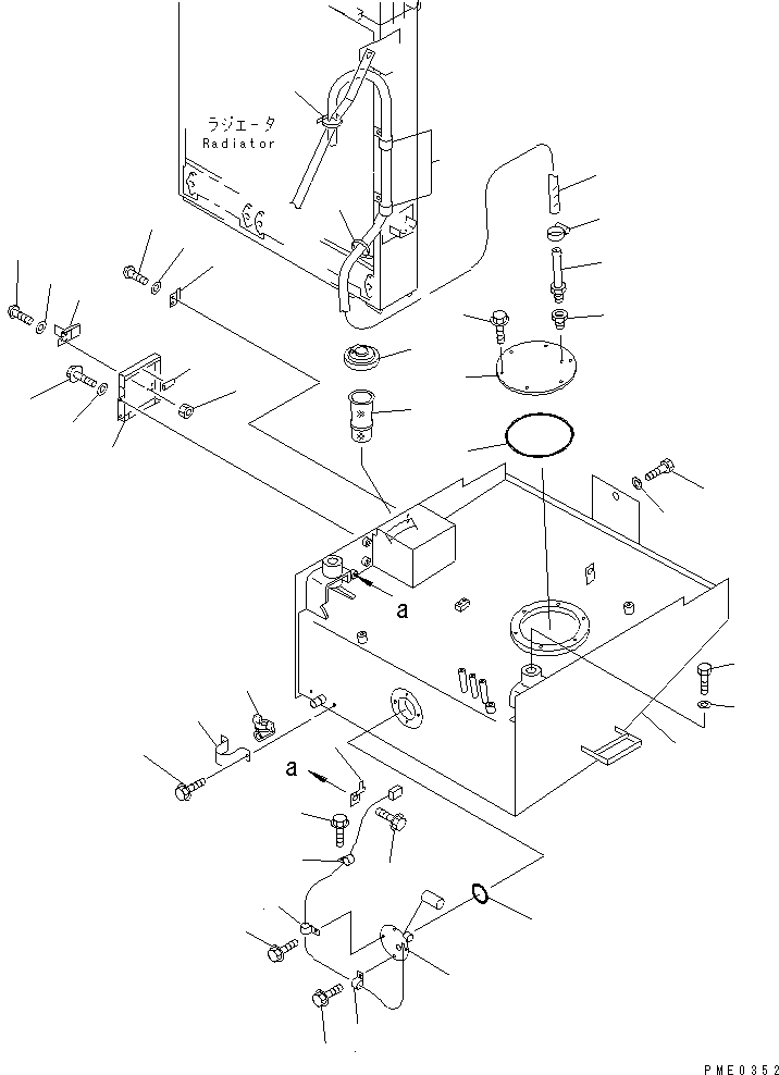 Wheel Loaders Komatsu / WA380-3 S/N 50001-52999 (Overseas Version)(wa380-0c) / FUEL TANK(#50001-)(030060 : 1301)