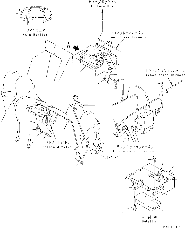 Wheel Loaders Komatsu / WA380-3 S/N 50001-52999 (Overseas Version)(wa380-0c) / ELECTRICAL SYSTEM (E.C.S.S. LINE)(#50001-)(030140 : 1465)