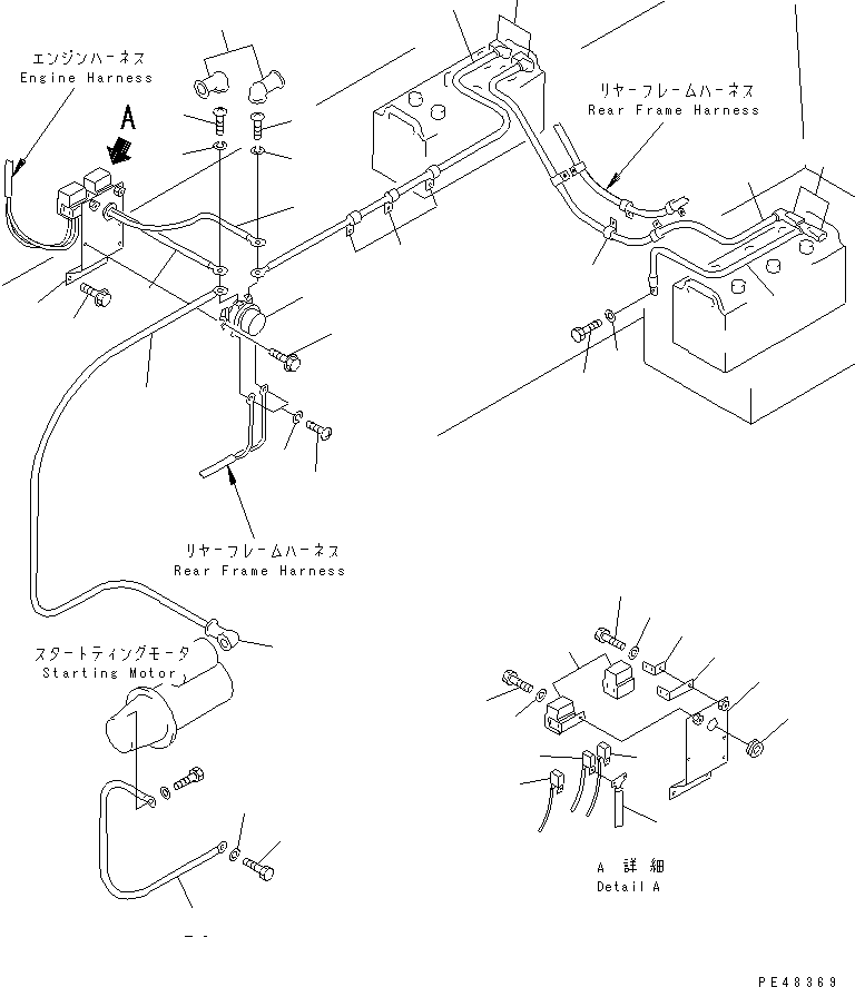 Wheel Loaders Komatsu / WA380-3 S/N 50001-52999 (Overseas Version)(wa380-0c) / ELECTRICAL SYSTEM (BATTERY LINE)(#50001-)(030260 : 1551)