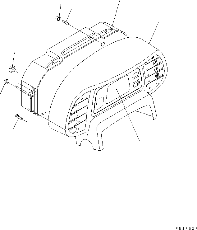 Wheel Loaders Komatsu / WA380-3 S/N 50001-52999 (Overseas Version)(wa380-0c) / MAIN MONITOR (INNER PARTS)(#50001-)(030290 : 1601)