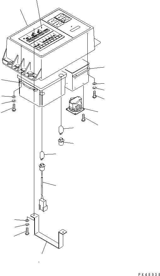 Wheel Loaders Komatsu / WA380-3 S/N 50001-52999 (Overseas Version)(wa380-0c) / MAINTENANCE MONITOR (FOR WORK EQUIPMENT) (INNER PARTS)(#50001-)(030310 : 1605)