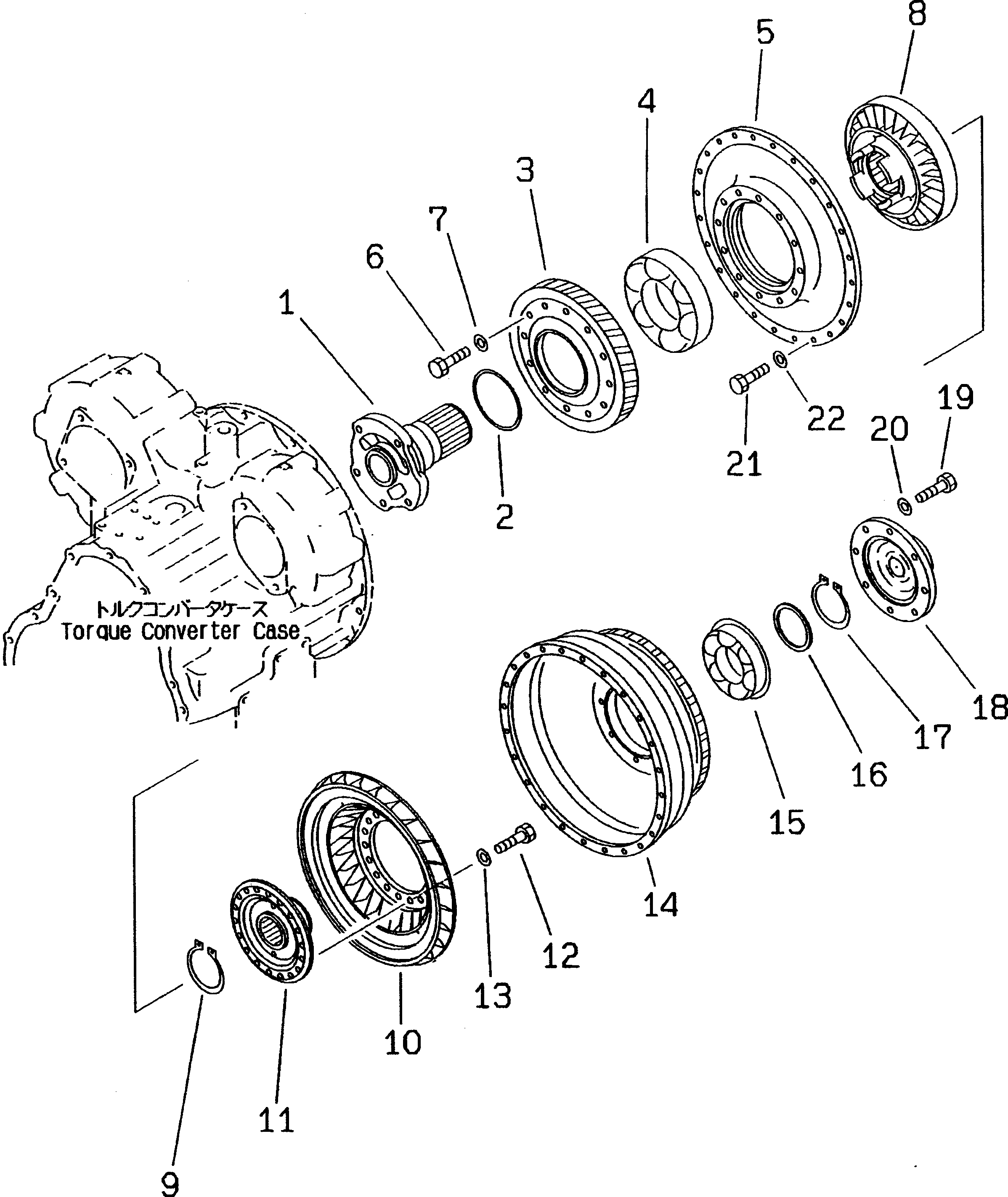 Wheel Loaders Komatsu / WA380-3 S/N 50001-52999 (Overseas Version)(wa380-0c) / TORQUE CONVERTER(#50001-)(060010 : 2201)