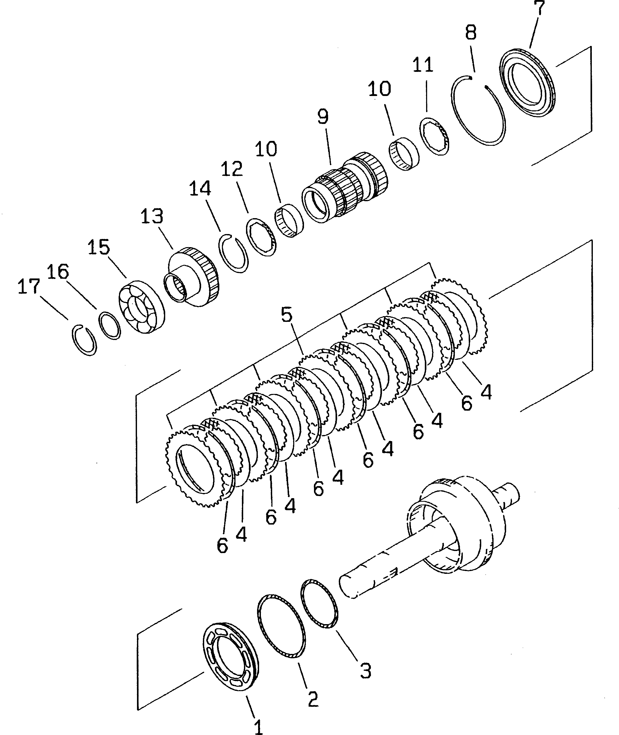 Wheel Loaders Komatsu / WA380-3 S/N 50001-52999 (Overseas Version)(wa380-0c) / TRANSMISSION (1ST CLUTCH)(#50001-)(060080 : 2224)