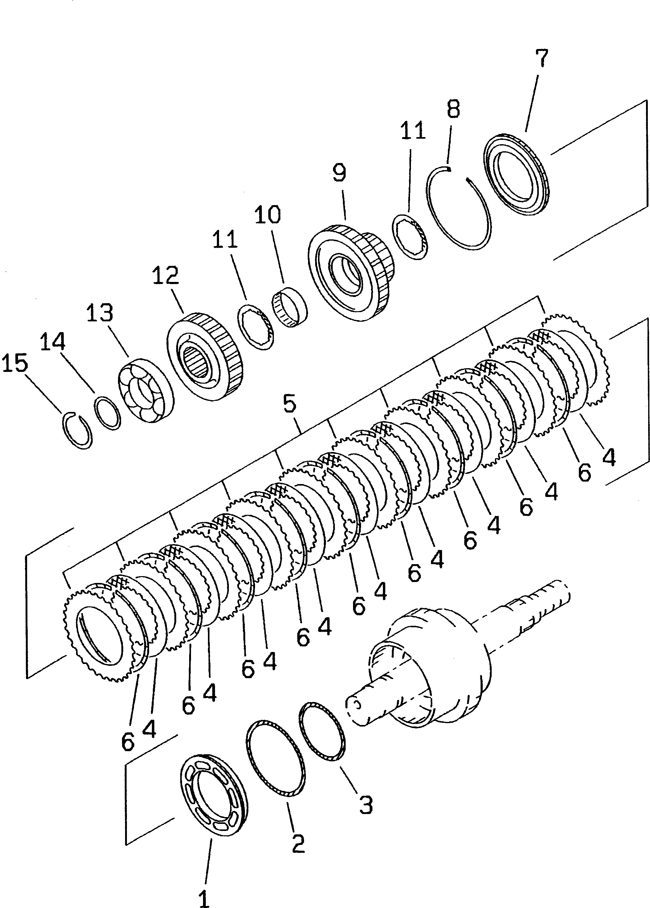 Wheel Loaders Komatsu / WA380-3 S/N 50001-52999 (Overseas Version)(wa380-0c) / TRANSMISSION (2ND CLUTCH)(#50001-)(060100 : 2226)