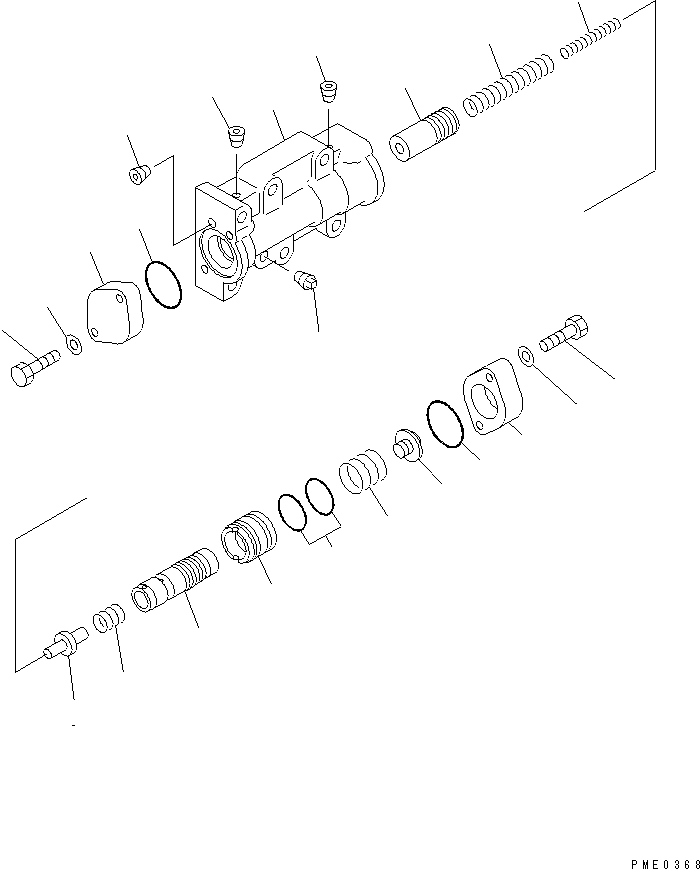 Wheel Loaders Komatsu / WA380-3 S/N 50001-52999 (Overseas Version)(wa380-0c) / TRANSMISSION MODULATE VALVE(#50001-)(060180 : 2246)