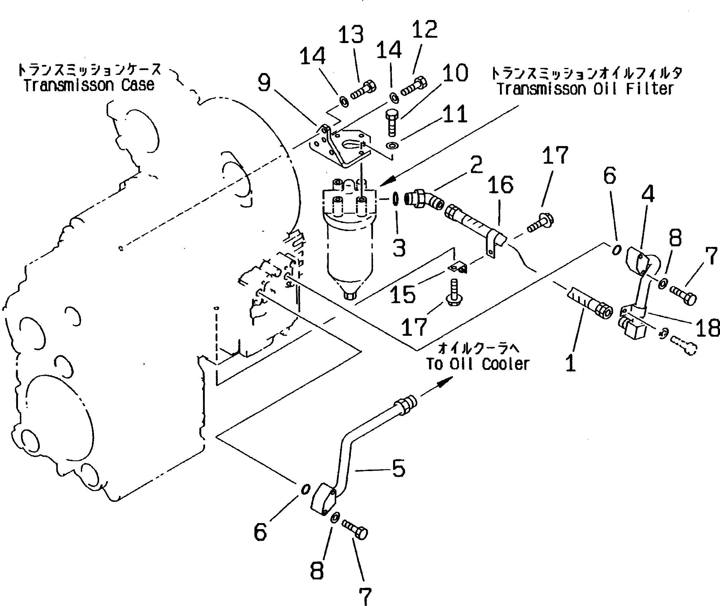 Wheel Loaders Komatsu / WA380-3 S/N 50001-52999 (Overseas Version)(wa380-0c) / TRANSMISSION (TRANSMISSION PIPING) (2/2)(#50001-)(060220 : 2262)