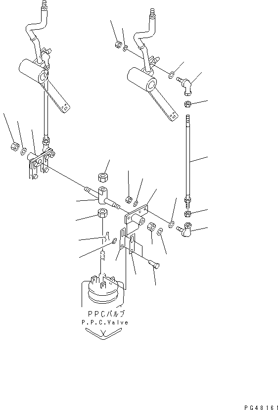 Wheel Loaders Komatsu / WA380-3 S/N 50001-52999 (Overseas Version)(wa380-0c) / WORK EQUIPMENT CONTROL LINKAGE(#50001-)(180430 : 6602)
