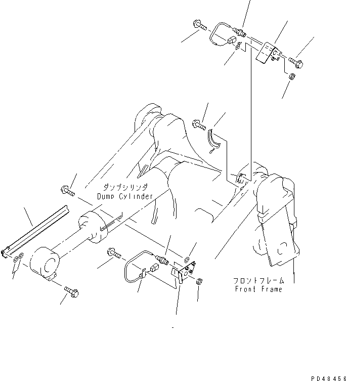Wheel Loaders Komatsu / WA380-3 S/N 50001-52999 (Overseas Version)(wa380-0c) / BOOM KICK OUT AND BUCKET POSITIONER(#50001-)(180460 : 6701)