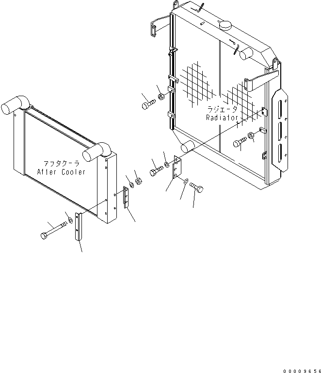 Wheel Loaders Komatsu / WA380-5-TN S/N 60001-UP(wa380-1r) / RADIATOR (LOCK) (FOR TUNNEL SPEC.)(060040 : C0110-04A2)
