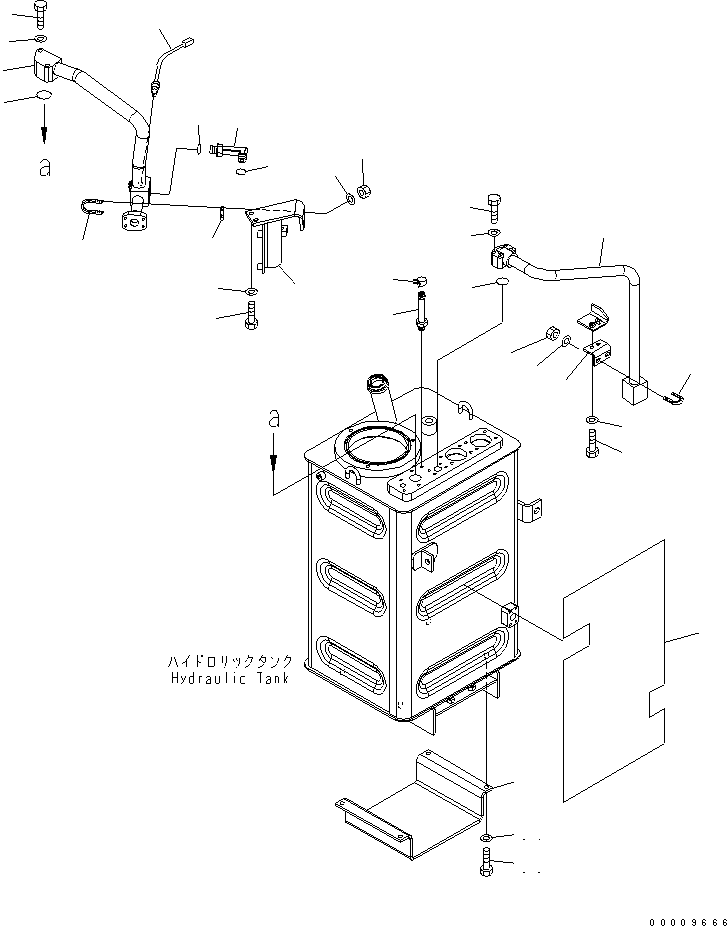 Wheel Loaders Komatsu / WA380-5-TN S/N 60001-UP(wa380-1r) / HYDRAULIC TANK (RETURN LINE) (FOR TUNNEL SPEC.)(180030 : H0110-03A3)