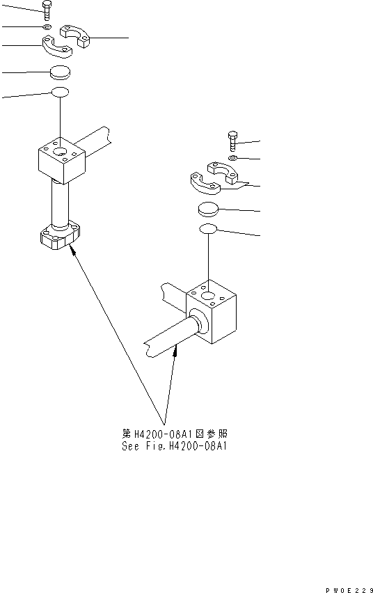 Wheel Loaders Komatsu / WA380-5-TN S/N 60001-UP(wa380-1r) / HYDRAULIC PIPING (HEAD)(180220 : H4200-09A1)