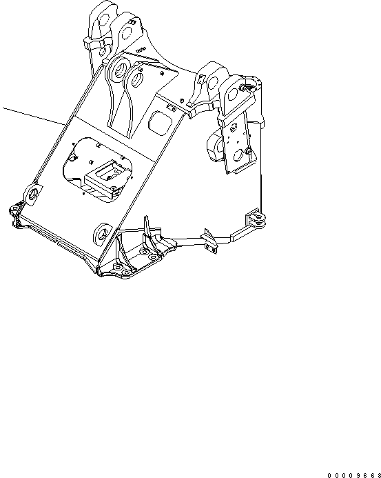 Wheel Loaders Komatsu / WA380-5-TN S/N 60001-UP(wa380-1r) / FRONT FRAME (FOR TUNNEL SPEC.)(210010 : J4110-01A8)