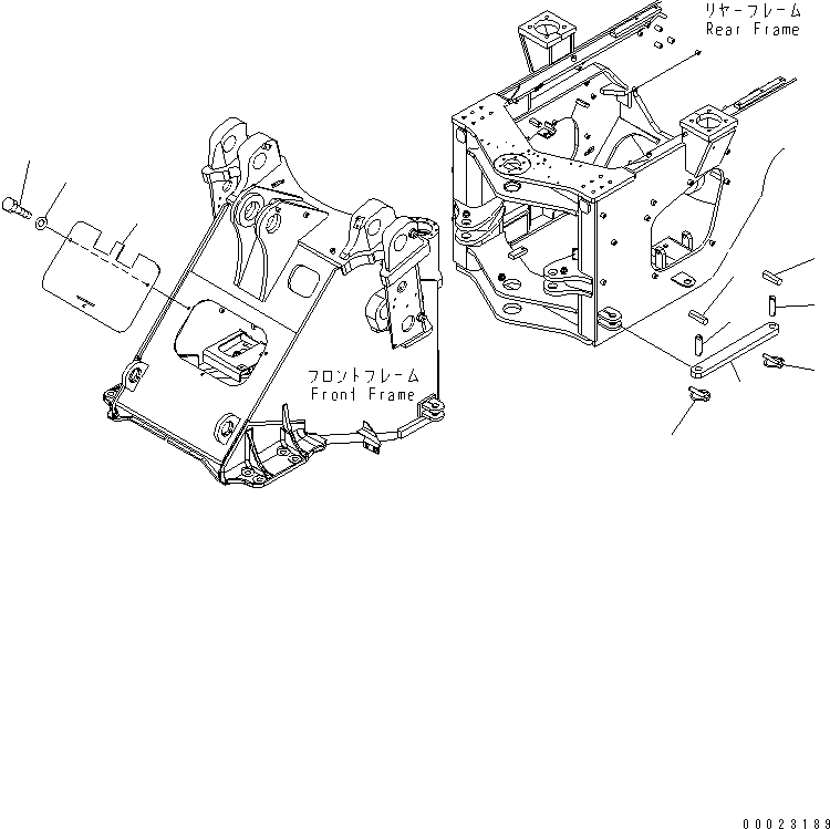 Wheel Loaders Komatsu / WA380-5-TN S/N 60001-UP(wa380-1r) / BAR LOCK AND COVER (FRONT COVER) (FOR TONNEL SPEC.)(210060 : J4190-01A7)