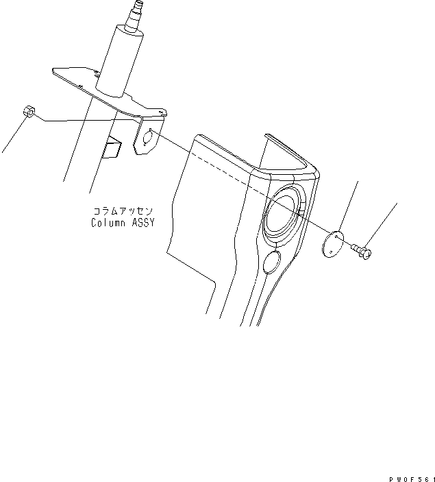 Wheel Loaders Komatsu / WA380-5-TN S/N 60001-UP(wa380-1r) / FLOOR FRAME (WIPER SWITCH) (FOR TUNNEL SPEC.)(240350 : K4200-31B9)