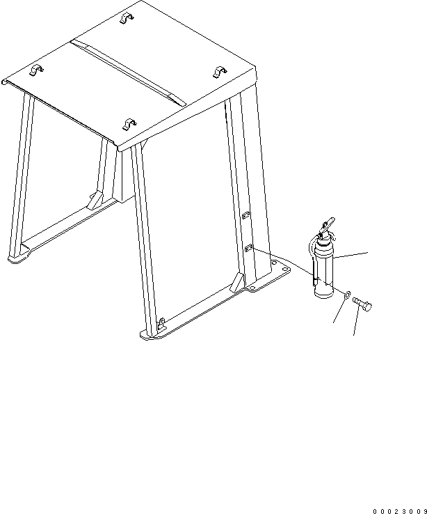 Wheel Loaders Komatsu / WA380-5-TN S/N 60001-UP(wa380-1r) / FIRE EXTINGUISHER (FOR TUNNEL SPEC.)(390020 : V0305-01A1)
