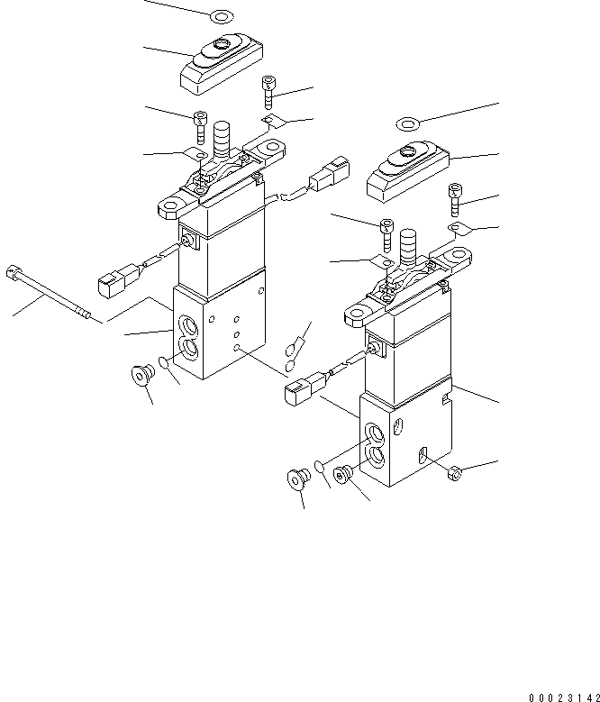 Wheel Loaders Komatsu / WA380-5-TN S/N 60001-UP(wa380-1r) / PPC VALVE (FOR LOAD METER) (FOR MONO AND TWO LEVERS) (FOR 3-SPOOL VALVE)(420220 : Y1670-01A0)