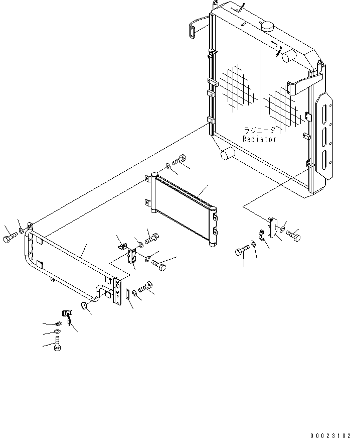 Wheel Loaders Komatsu / WA380-5 S/N 60001-UP(wa380-5r) / RADIATOR (HYDRAULIC COOLER)(060020 : C0110-02A0)