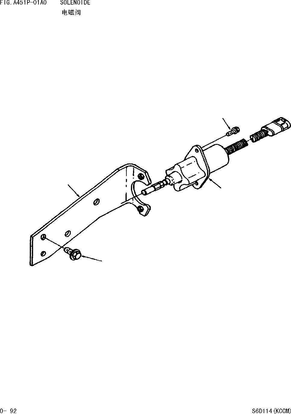 Wheel Loaders Komatsu / WA380-DZ-3 Serial No.10580 and up(wa3803cn) / SOLENOIDE(|000047 : |A0046)