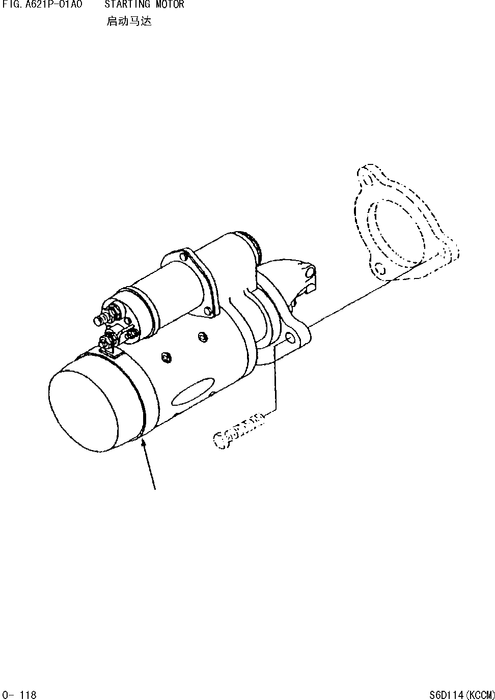 Wheel Loaders Komatsu / WA380-DZ-3 Serial No.10580 and up(wa3803cn) / STARTING MOTOR(|000060 : |A0059)