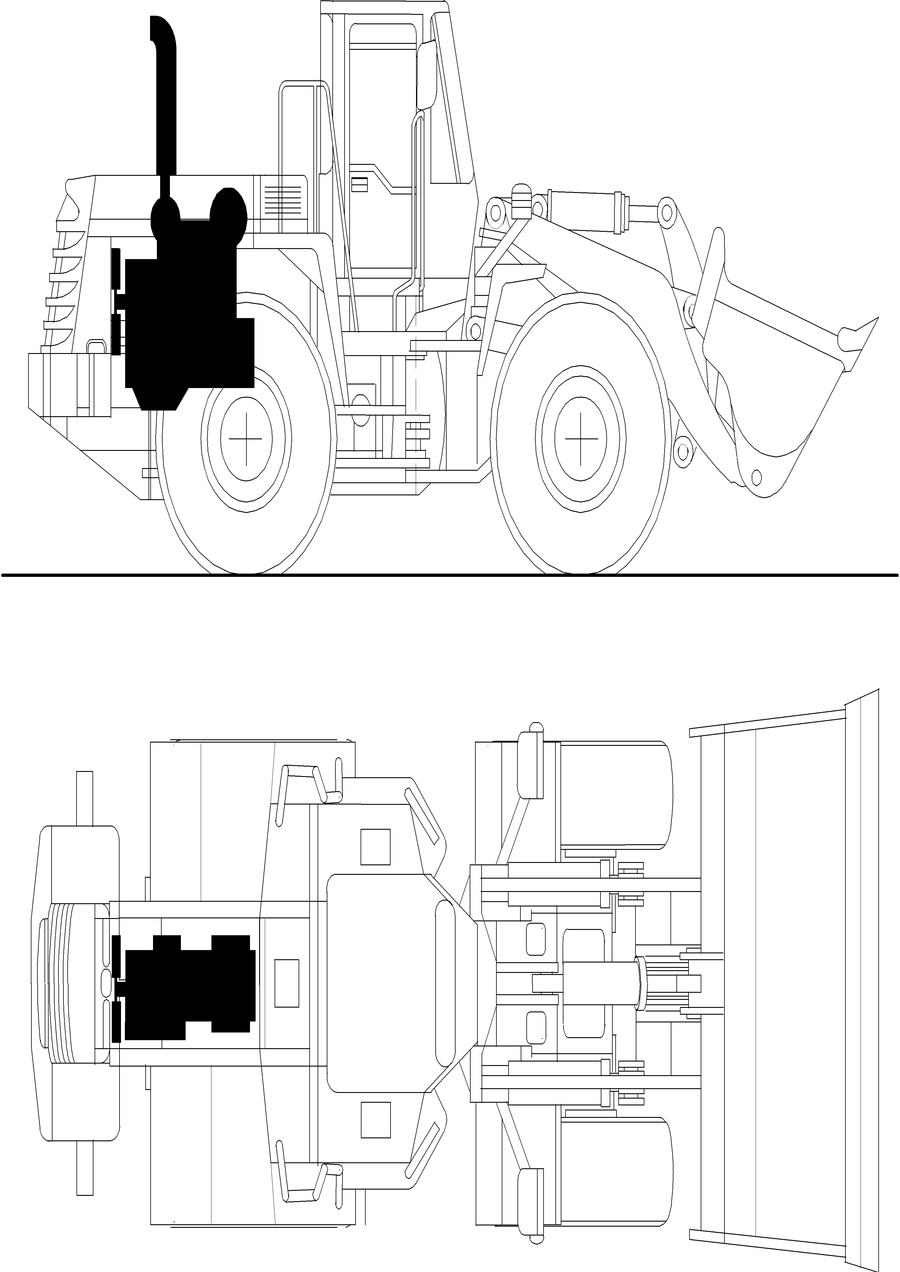 Wheel Loaders Komatsu / WA380-3 active S/N WA380H20501 - Up(wa380_3a) / 01 ENGINE, ENGINE MOUNTING(01 : 01)