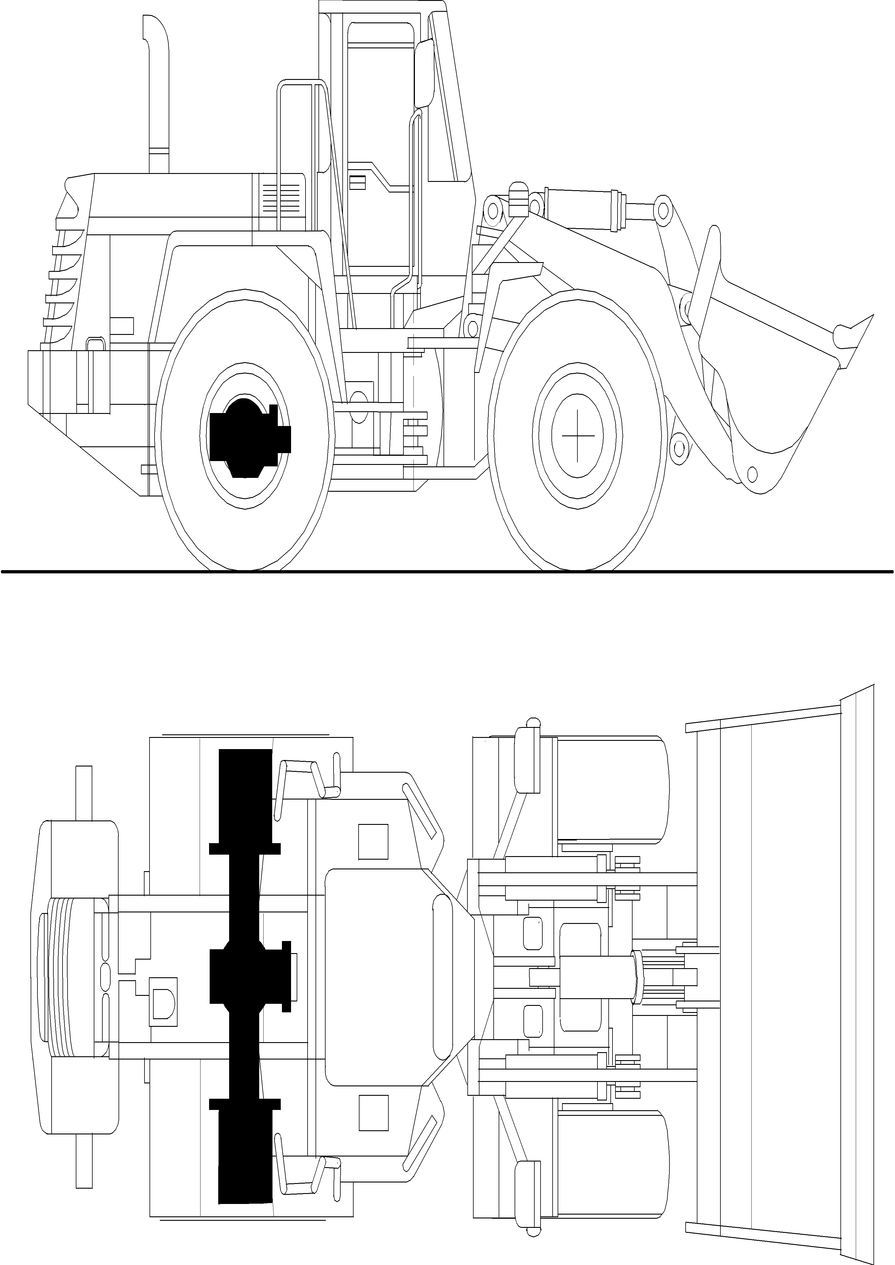 Wheel Loaders Komatsu / WA380-3 active S/N WA380H20501 - Up(wa380_3a) / 05 REAR AXLE(05 : 05)