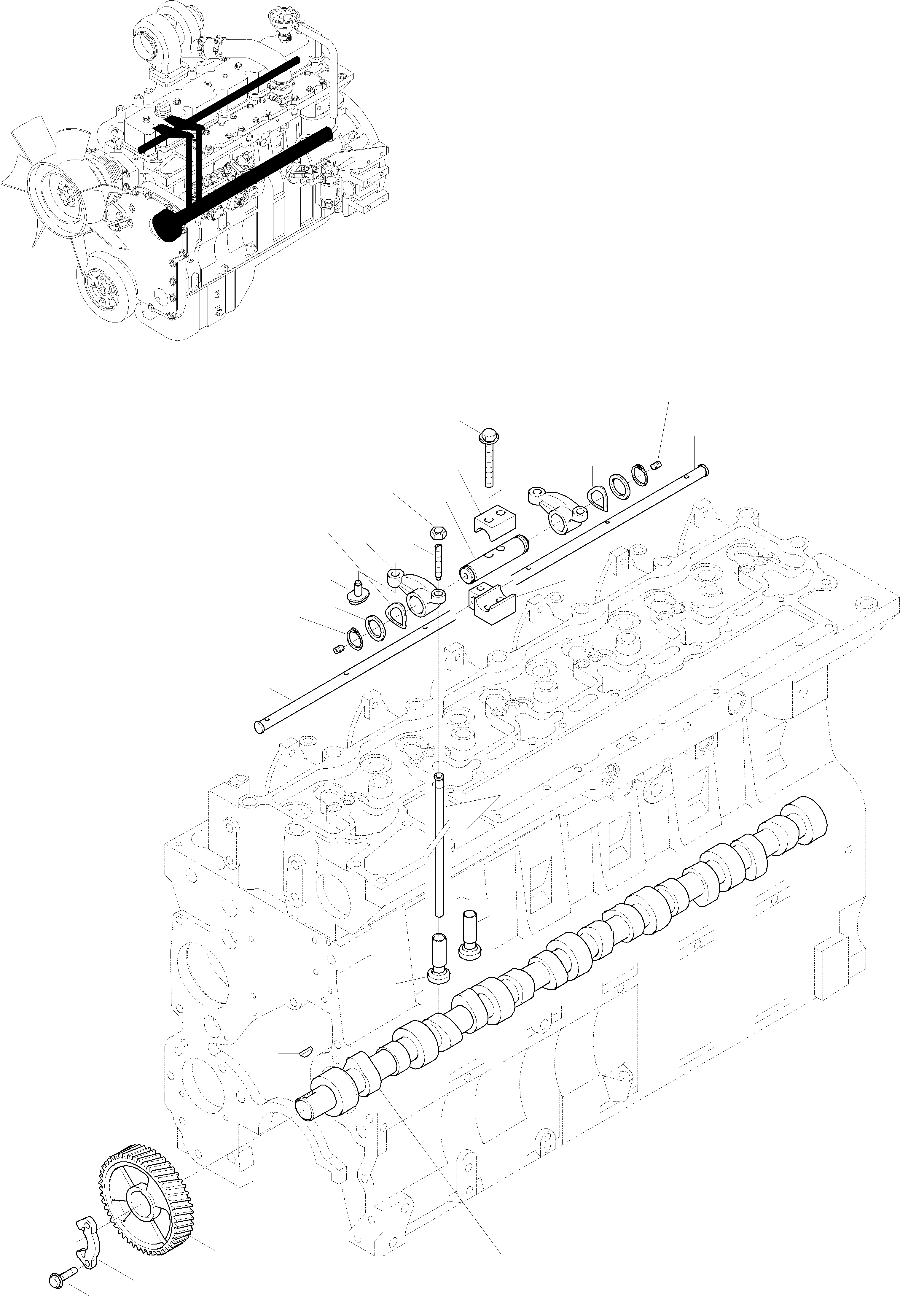 Wheel Loaders Komatsu / WA380-3 active S/N WA380H20501 - Up(wa380_3a) / ENGINE TIMING GEAR(01-09 : K0378)