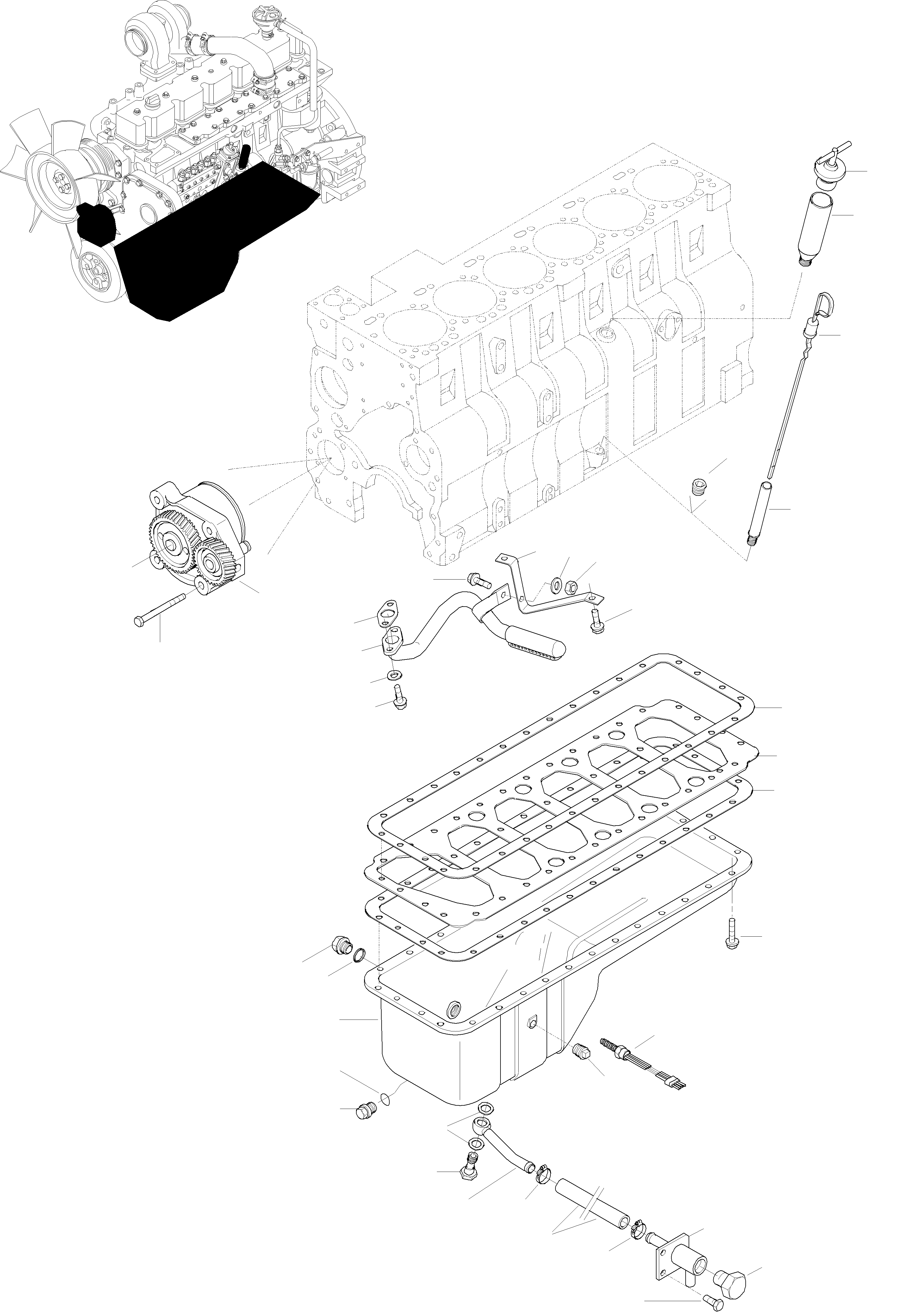 Wheel Loaders Komatsu / WA380-3 active S/N WA380H20501 - Up(wa380_3a) / ENGINE LUBRICATION(01-10 : GJ2K1045)