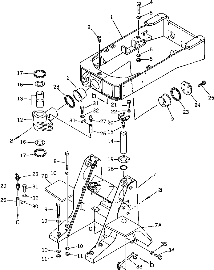 Wheel Loaders Komatsu / WA40-1 S/N 1001-UP(wa40-1c) / FRAME(150010 : 5001)