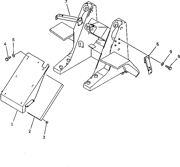 Wheel Loaders Komatsu / WA40-1 S/N 1001-UP(wa40-1c) / FRONT COVER(150040 : 5101)