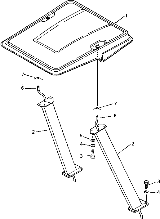 Wheel Loaders Komatsu / WA40-1 S/N 1001-UP(wa40-1c) / CANOPY(#1564-)(150100 : 5301A)