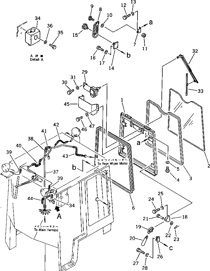 Wheel Loaders Komatsu / WA40-1 S/N 1001-UP(wa40-1c) / ROPS CAB (4/4)(150140 : 5454)