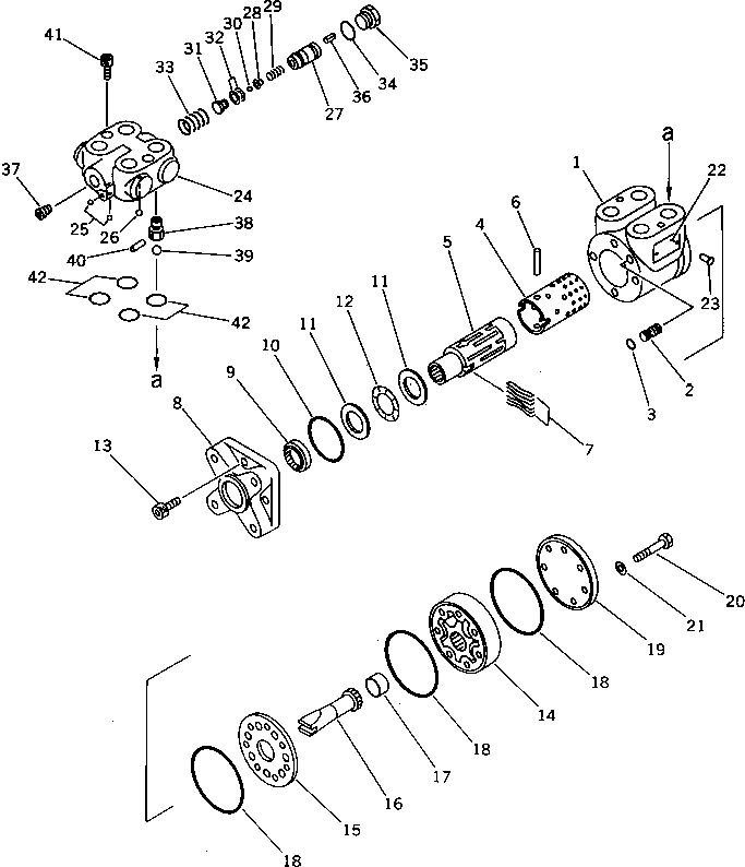 Wheel Loaders Komatsu / WA40-1 S/N 1001-UP(wa40-1r) / STEERING VALVE(120050 : 4121)