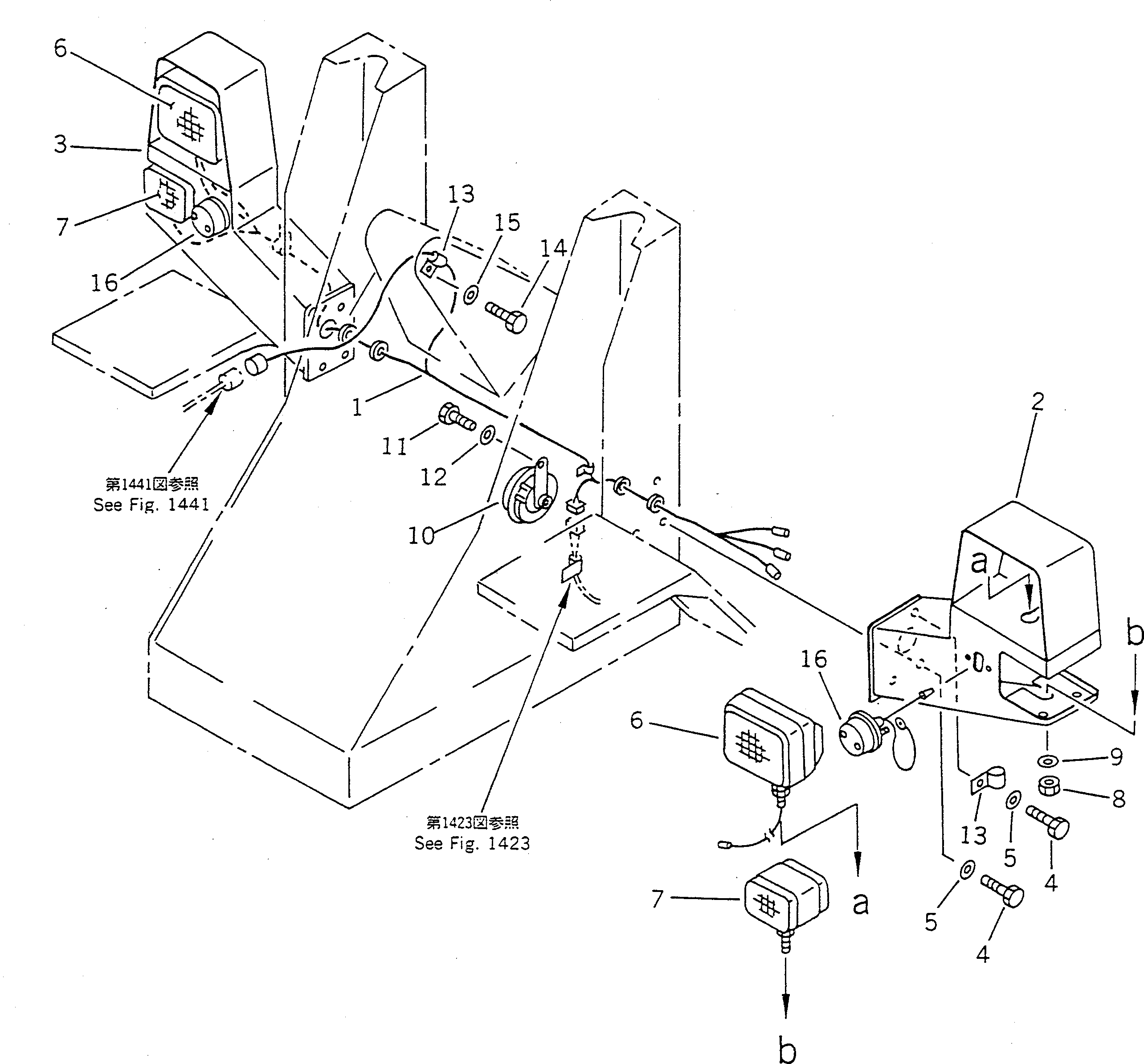 Wheel Loaders Komatsu / WA40-2 S/N 3001-UP(wa40-2c) / ELECTRICAL SYSTEM (FRONT) (VEHICLE INSPECTION PARTS)(030170 : 1801)