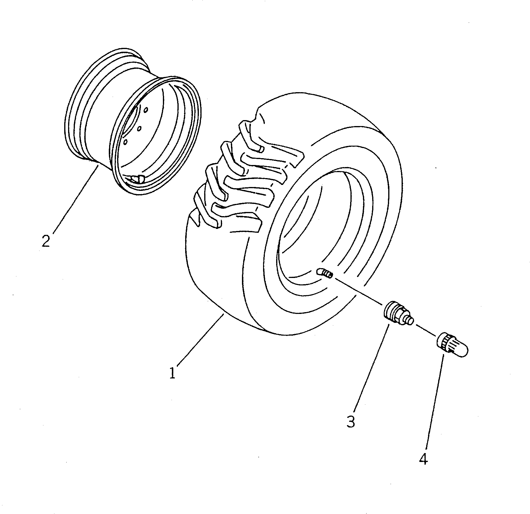 Wheel Loaders Komatsu / WA40-2 S/N 3001-UP(wa40-2c) / WHEEL(090010 : 3001)