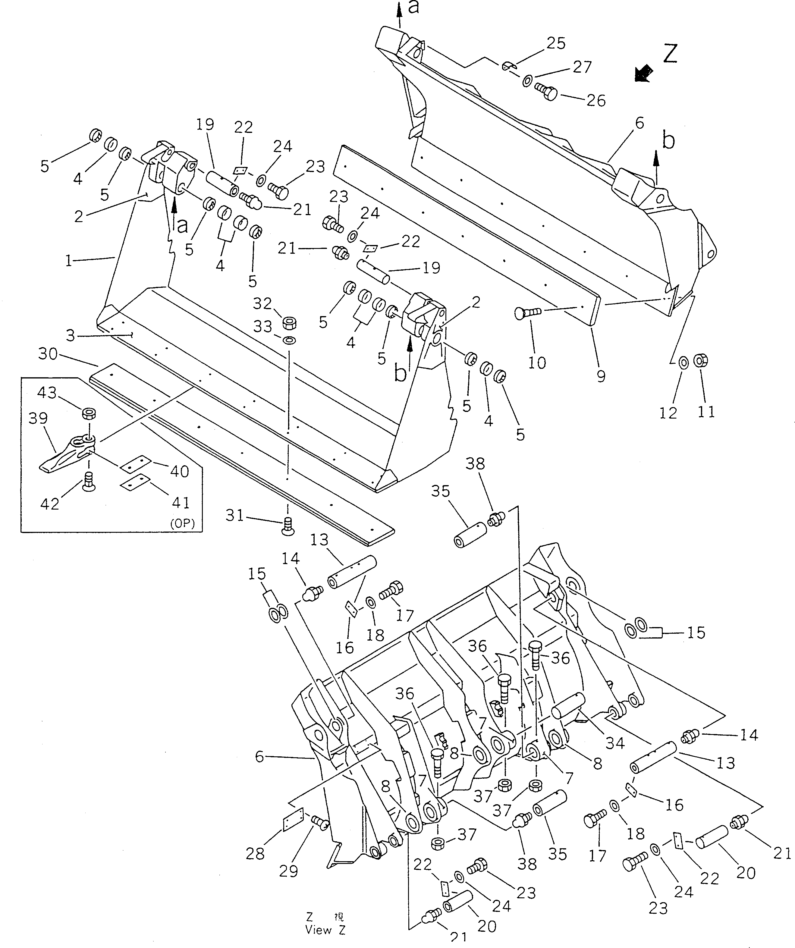 Wheel Loaders Komatsu / WA40-2 S/N 3001-UP(wa40-2c) / BUCKET (FOR MULTI PURPOSE BUCKET)(210060 : 7151)
