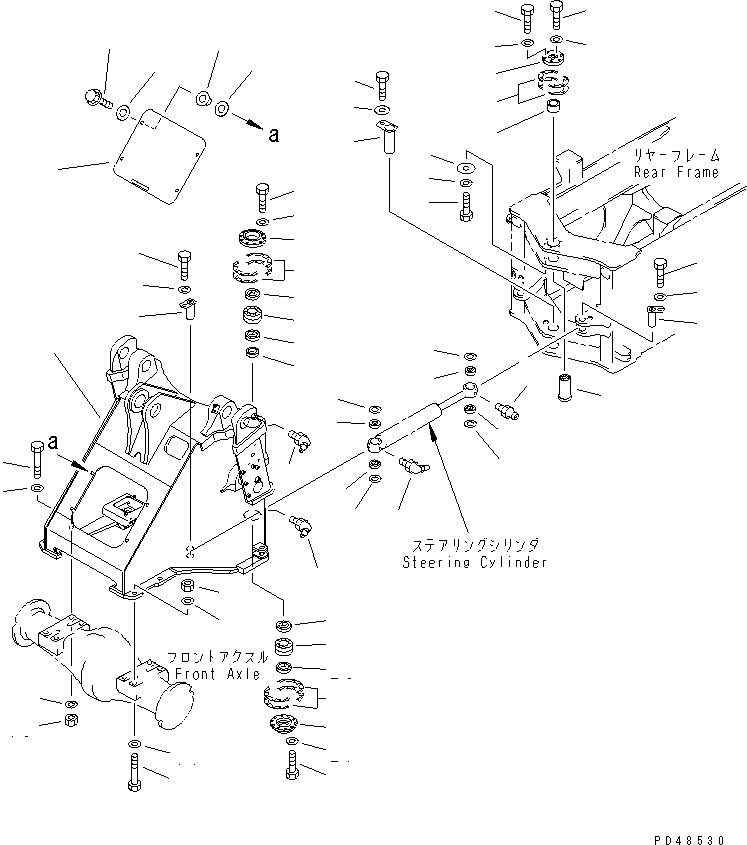Wheel Loaders Komatsu / WA400-3-X S/N 60001-62999(wa400-0r) / FRONT FRAME (WITH E.C.S.S.)(#60001-)(150040 : 5007)