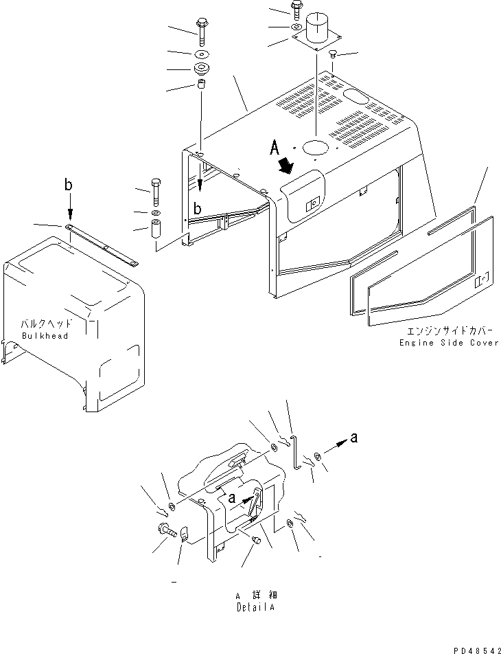 Wheel Loaders Komatsu / WA400-3-X S/N 60001-62999(wa400-0r) / ENGINE HOOD(#60001-60042)(150240 : 5211)