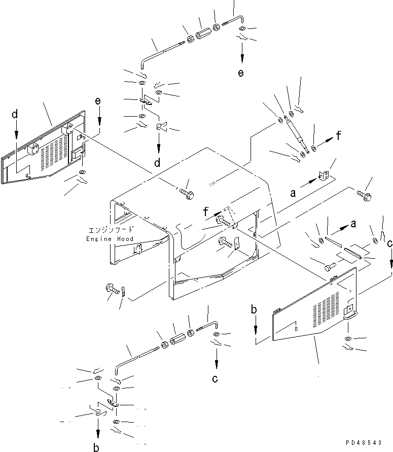 Wheel Loaders Komatsu / WA400-3-X S/N 60001-62999(wa400-0r) / ENGINE SIDE COVER(#60001-)(150270 : 5221)