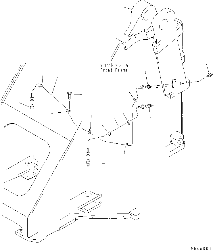Wheel Loaders Komatsu / WA400-3-X S/N 60001-62999(wa400-0r) / LUBRICATOR (STEERING CYLINDER)(#60001-)(150650 : 5811)