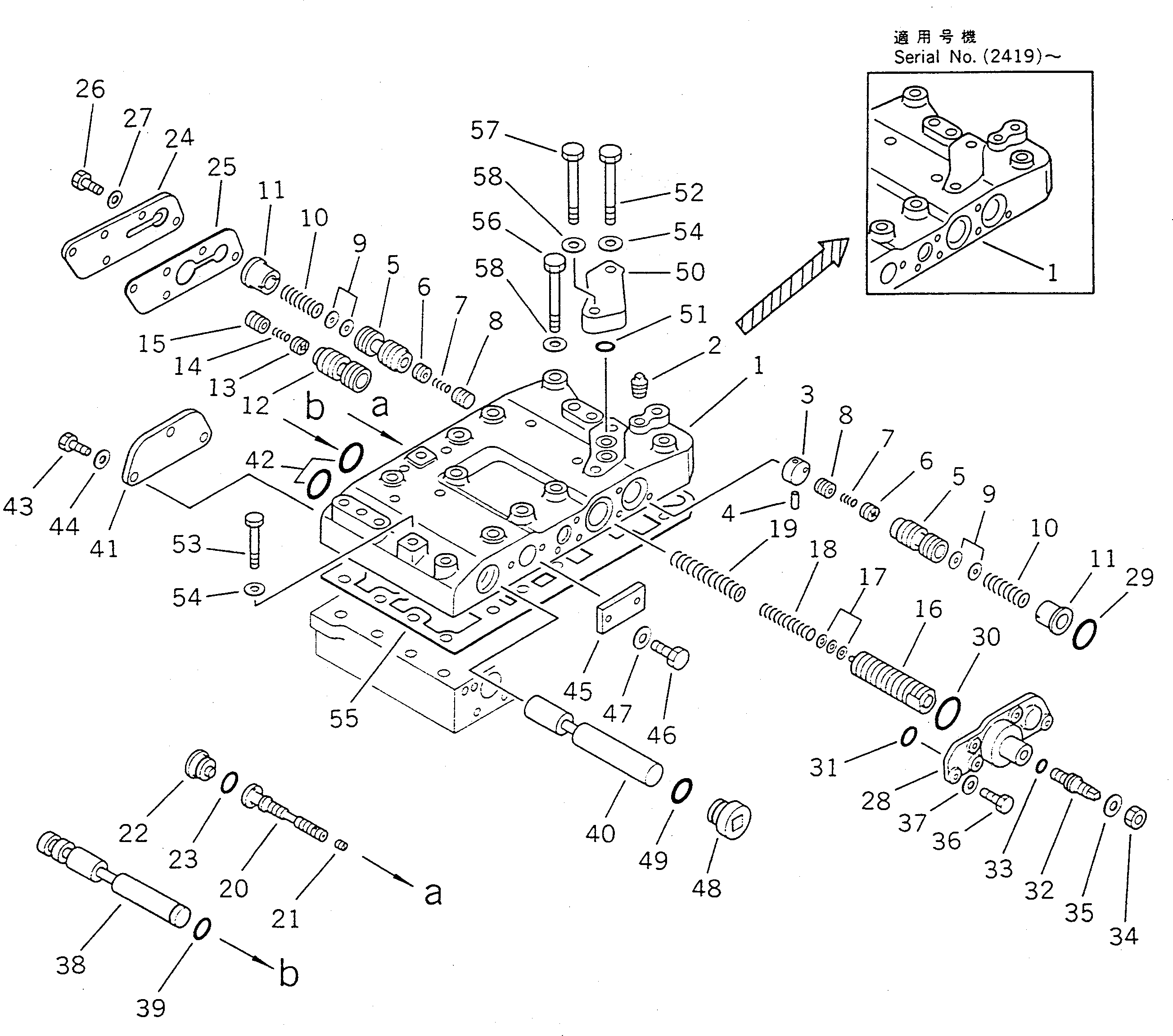 Wheel Loaders Komatsu / WA400-1 S/N 10001-UP (Overseas Version)(wa400-1c) / TRANSMISSION CONTROL VALVE (1/3)(060110 : 2521)