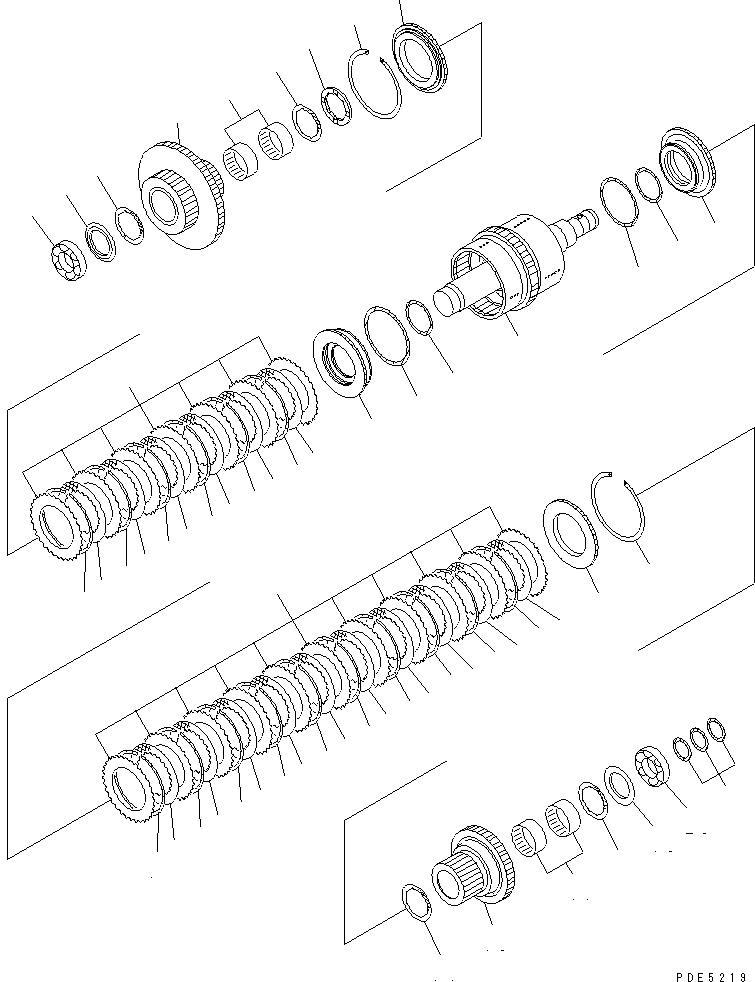 Wheel Loaders Komatsu / WA400-3-H S/N 63001-UP(wa400-7r) / TRANSMISSION (REVERSE AND 2ND CLUTCH)(150170 : F4350-53A0)