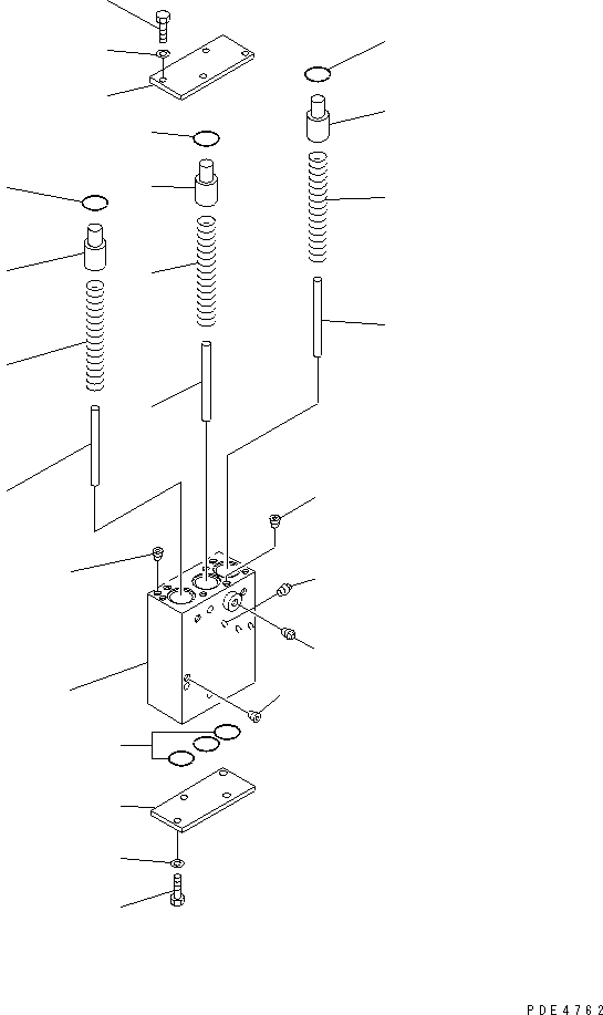 Wheel Loaders Komatsu / WA400-3-H S/N 63001-UP(wa400-7r) / TRANSMISSION ACCUMULATOR VALVE(150310 : F4350-60A0)