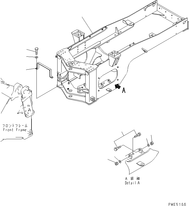 Wheel Loaders Komatsu / WA400-3-H S/N 63001-UP(wa400-7r) / REAR FRAME(210040 : J4120-01A0)