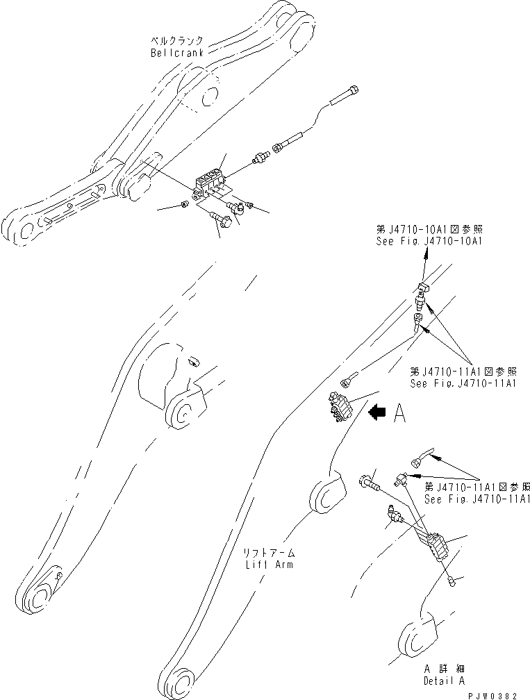 Wheel Loaders Komatsu / WA400-3-H S/N 63001-UP(wa400-7r) / REMOTE GREASE (VALVE AND MOUNTING PARTS)(WITH AUTO GREASE SYSTEM)(210210 : J4710-09A1)