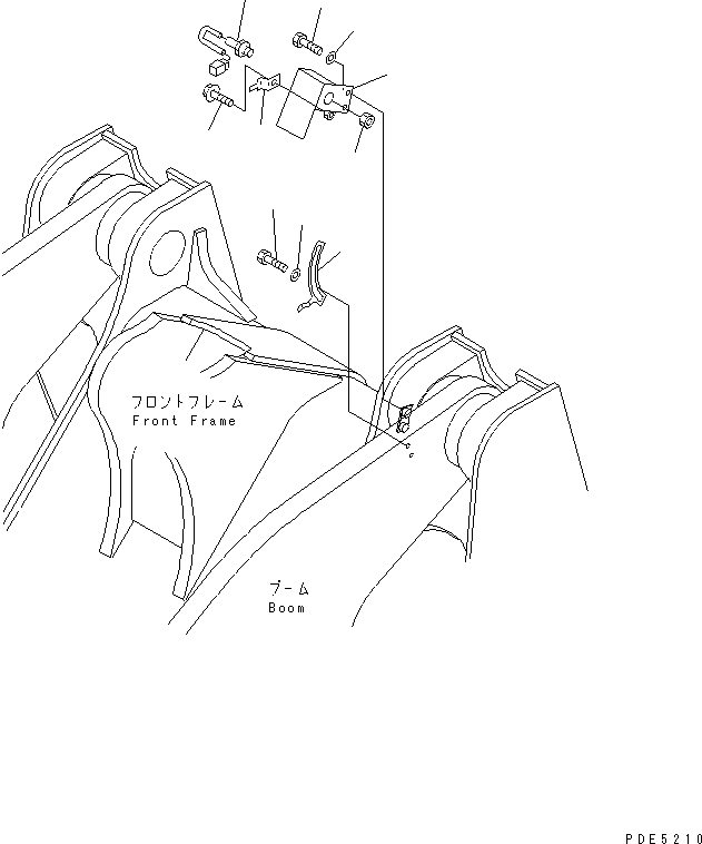 Wheel Loaders Komatsu / WA400-3-H S/N 63001-UP(wa400-7r) / LIFT ARM AND BELLCRANK (BOOM KICK OUT)(330070 : T4110-03A0)