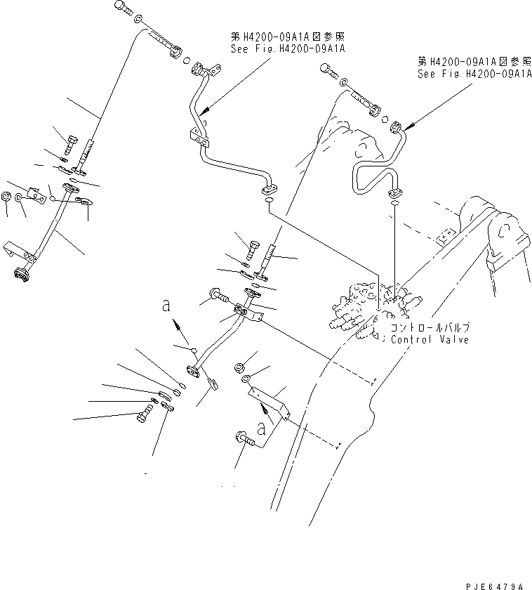Wheel Loaders Komatsu / WA400-3-H S/N 63001-UP(wa400-7r) / LIFT ARM AND BELLCRANK (FRONT ATTACHMENT LINE) (WITH 3-SPOOL     CONTROL VALVE)(330080 : T4110-04A3)